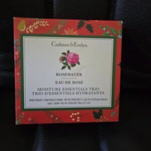 Crabtree & Evelyn Rosewater Moisture Essentials Trio Hand Therapy & Soap Set